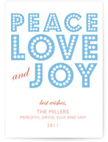 float + peace Holiday Non-Photo Cards