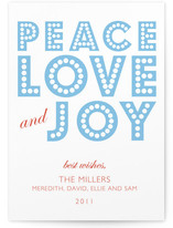 float + peace Holiday Non-Photo Cards, by Float Paperie