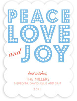 float + peace Holiday Non-Photo Cards