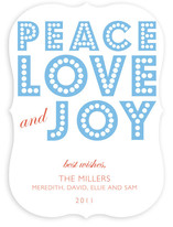 float + peace Holiday Non-Photo Cards