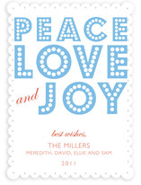 float + peace Holiday Non-Photo Cards
