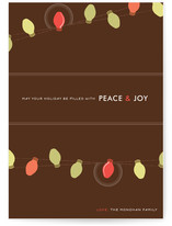 Simple Bulbs Holiday Non-Photo Cards