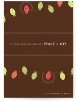Simple Bulbs Holiday Non-Photo Cards, by kelli hall