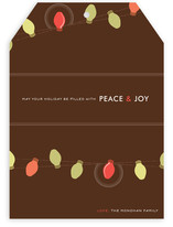 Simple Bulbs Holiday Non-Photo Cards