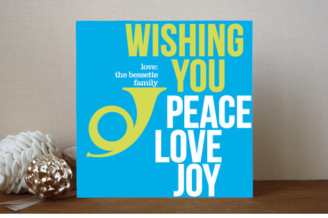 Peace Love and Bop Holiday Non-Photo Cards