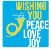 Peace Love and Bop Holiday Non-Photo Cards