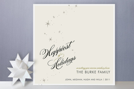 Float + Starry Holiday Non-Photo Cards