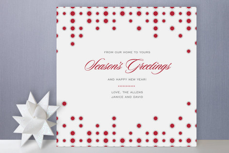 Holiday Bubbles Holiday Non-Photo Cards