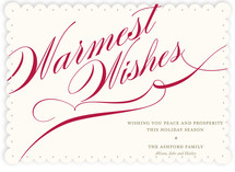 Winter Flourish Holiday Non-Photo Cards
