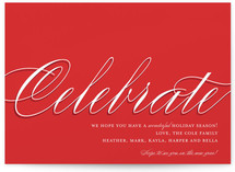 In Style Celebration Holiday Non-Photo Cards