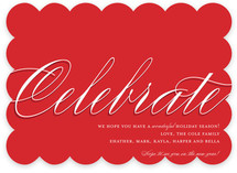 In Style Celebration Holiday Non-Photo Cards