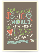 Love and Peace Eternal Holiday Non-Photo Cards