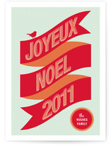 Banner + Burst Holiday Non-Photo Cards