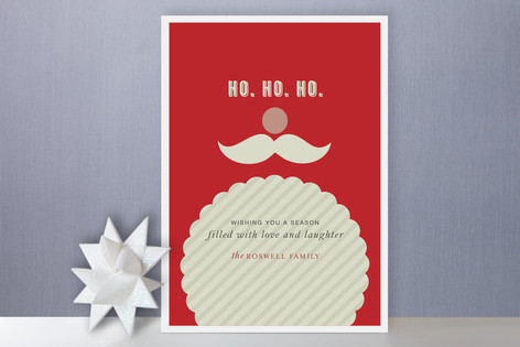 Joyeux Noel + St Nick Holiday Non-Photo Cards