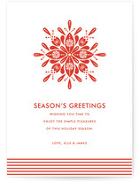Nordic Snowflake Holiday Non-Photo Cards