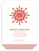 Nordic Snowflake Holiday Non-Photo Cards