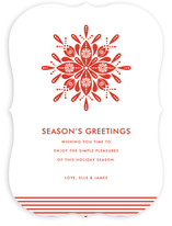 Nordic Snowflake Holiday Non-Photo Cards