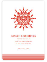 Nordic Snowflake Holiday Non-Photo Cards