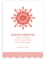 Nordic Snowflake Holiday Non-Photo Cards