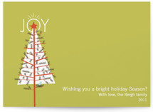 Home for the Holidays Holiday Non-Photo Cards, by Oscar+Emma Design