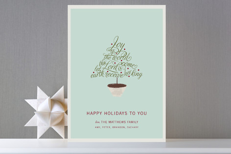 Joy to the World Holiday Non-Photo Cards