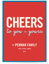 Float + Cheers to You Holiday Non-Photo Cards