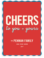 Float + Cheers to You Holiday Non-Photo Cards