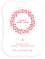 Red Wreath Holiday Non-Photo Cards