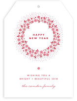 Red Wreath Holiday Non-Photo Cards
