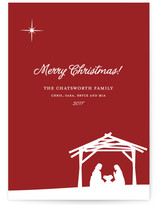 Away In a Manger Holiday Non-Photo Cards