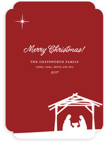 Away In a Manger Holiday Non-Photo Cards