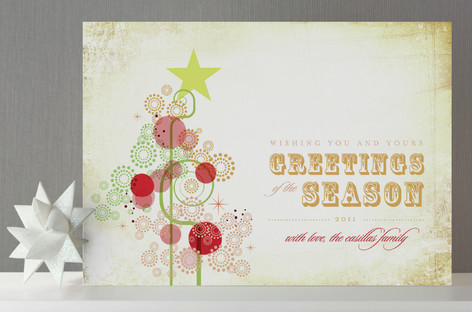 Candy Tree Holiday Non-Photo Cards