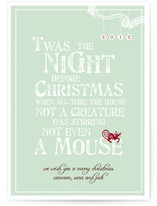 Mouse Holiday Non-Photo Cards