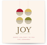 Organic Ornament Holiday Non-Photo Cards