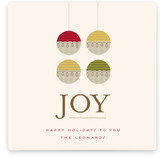 Organic Ornament Holiday Non-Photo Cards