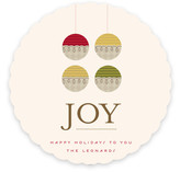 Organic Ornament Holiday Non-Photo Cards
