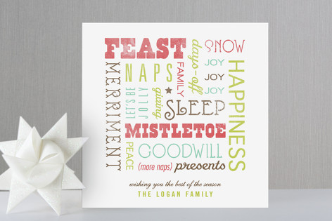Best of the Season Holiday Non-Photo Cards