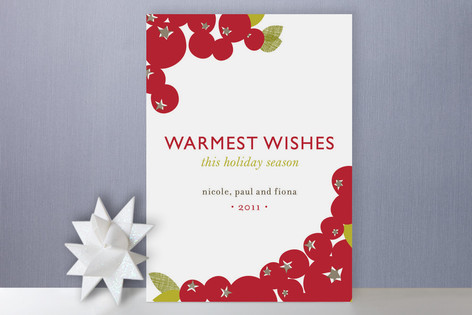 Mod Berries Holiday Non-Photo Cards