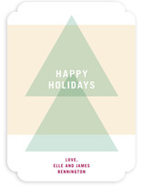 Modern Tree Holiday Non-Photo Cards