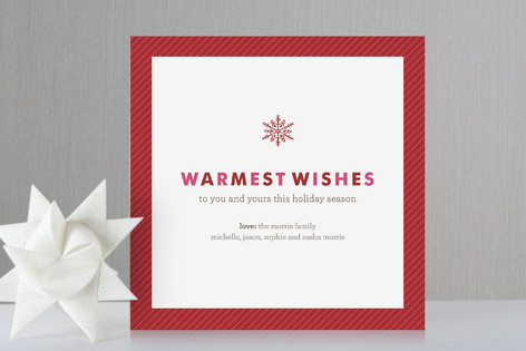 Snowflake Wish Holiday Non-Photo Cards
