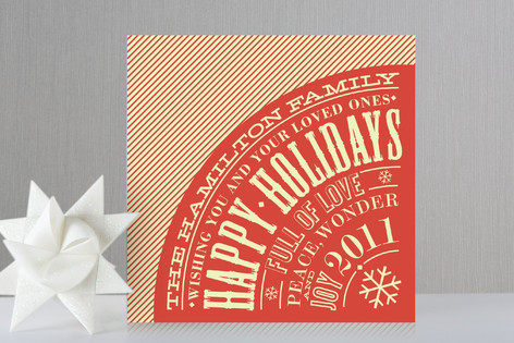 Vintage Typography Poster Holiday Non-Photo Cards