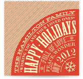 Vintage Typography Poster Holiday Non-Photo Cards
