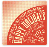 Vintage Typography Poster Holiday Non-Photo Cards
