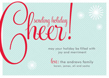 Cheers! Holiday Non-Photo Cards, by Paper Dahlia