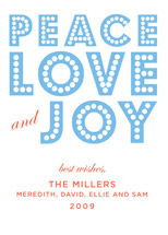 float + peace Holiday Non-Photo Cards, by Float Paperie