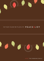 Simple Bulbs Holiday Non-Photo Cards, by kelli hall