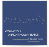 Night Lights Holiday Non-Photo Cards