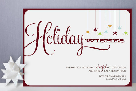 Retro Holiday Holiday Non-Photo Cards