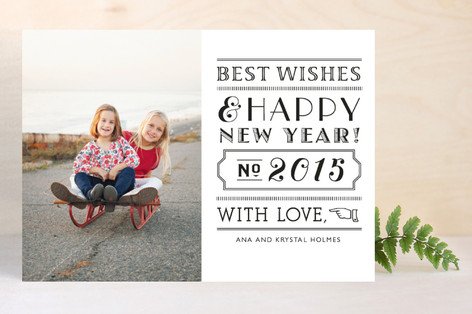 Roaring New Year New Year's Photo Cards