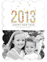 2013 in Confetti New Year's Photo Cards